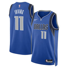 NBA Kyrie Irving Dallas Mavericks Unisex Badge Swingman Replica Jersey sale - Icon Editi- Blue