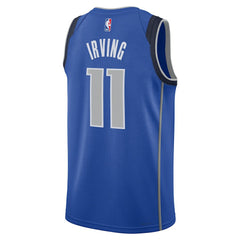 NBA Kyrie Irving Dallas Mavericks Unisex Badge Swingman Replica Jersey sale - Icon Editi- Blue