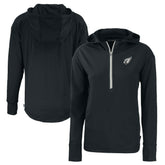 Arizona Cardinals Cutter & Buck Women's Daybreak Eco Recycled Half-Zip Hoodie Black
