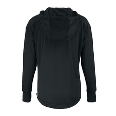 Detroit Lions Cutter & Buck Women's Daybreak Eco Recycled Half-Zip Hoodie Black