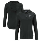 Chicago Bears Cutter & Buck Women's Coastline Epic Comfort Eco Recycled Long Sleeve Hoodie T-Shirt Black