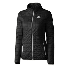Kansas City Chiefs Cutter & Buck Women's Rainier PrimaLoft Eco Insulated Full-Zip Puffer Jacket Black