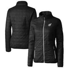 Arizona Cardinals Cutter & Buck Women's Rainier PrimaLoft Eco Insulated Full-Zip Puffer Jacket Black