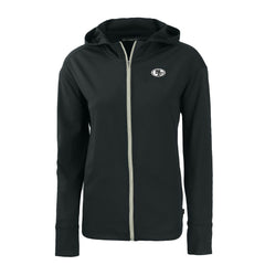 San Francisco 49ers Cutter & Buck Women's Daybreak Eco Recycled Full-Zip Hoodie Black
