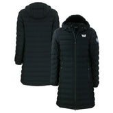 Washington Commanders Cutter & Buck Women's Mission Ridge Repreve Eco Insulated Full-Zip Hoodie Long Puffer Jacket Black