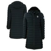 Minnesota Vikings Cutter & Buck Women's Mission Ridge Repreve Eco Insulated Full-Zip Hoodie Long Puffer Jacket Black