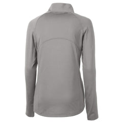 New York Giants Cutter & Buck Women's Adapt Eco Knit Stretch Recycled Raglan Half-Zip Top Gray