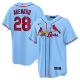 MLB Nolan Arenado St. Louis Cardinals Nike 2024 Alternate Replica Jersey - Light Blue