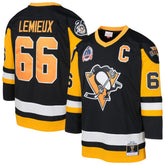 NHL Mario Lemieux Pittsburgh Penguins Mitchell & Ness Preschool 1991/92 Blue Line 2.0 Player Jersey - Black