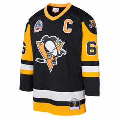 NHL Mario Lemieux Pittsburgh Penguins Mitchell & Ness Preschool 1991/92 Blue Line 2.0 Player Jersey - Black