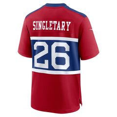 NFL Devin Singletary New York Giants Youth Game Jersey - Red