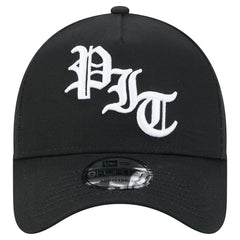 Pittsburgh Steelers New Era Mystic 9FORTY A-Frame Adjustable Hat Black