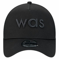 Washington Commanders New Era Domain 9FORTY A-Frame Trucker Adjustable Hat Black