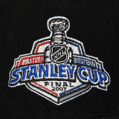 NHL Anaheim Ducks Mitchell & Ness Core Top Spot Snapback Hat - Black