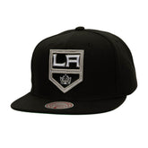 NHL Los Angeles Kings Mitchell & Ness Core Top Spot Snapback Hat - Black