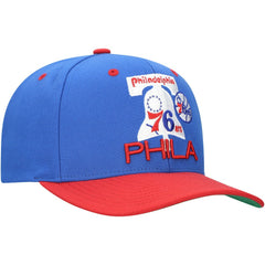 Philadelphia 76ers All In 2.0 Pro Crown Snapback Hat Royal
