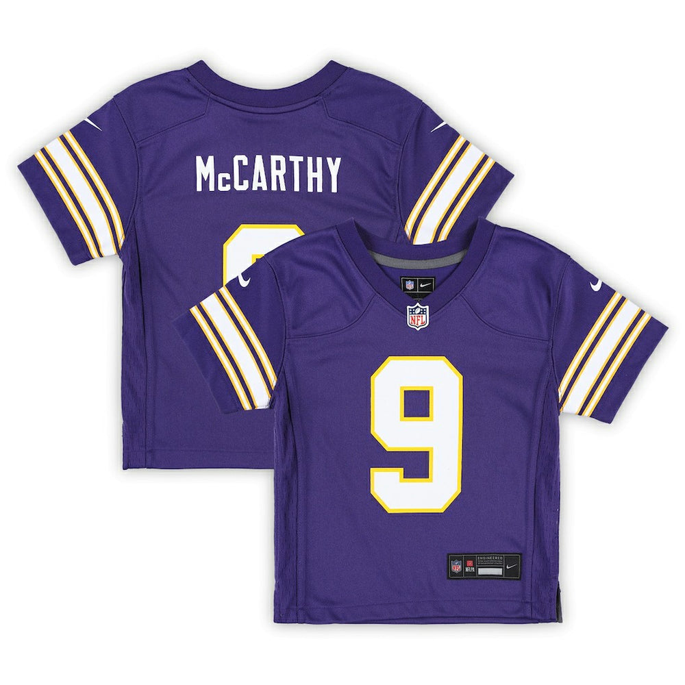 NFL J.J. McCarthy Minnesota Vikings Preschool Classic Player Game Jersey - Purple