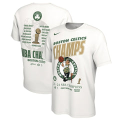 Boston Celtics 2024 NBA Finals Champions Celebration Roster T-Shirt White