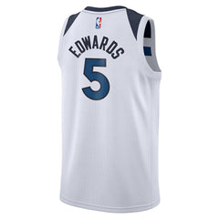 NBA Anthony Edwards Minnesota Timberwolves Youth Swingman Jersey - Association Edition - White