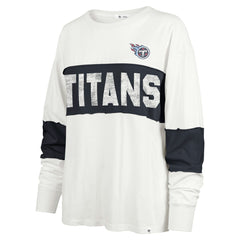 Tennessee Titans '47 Women's Clubhouse Pride Taylor Long Sleeve T-Shirt Cream