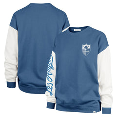 Los Angeles Chargers '47 Women's Double Header Rise Andie Pullover Sweatshirt Powder Blue
