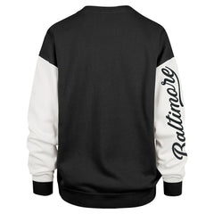 Baltimore Ravens '47 Women's Double Header Rise Andie Pullover Sweatshirt Black