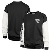 Jacksonville Jaguars '47 Women's Double Header Rise Andie Pullover Sweatshirt Black