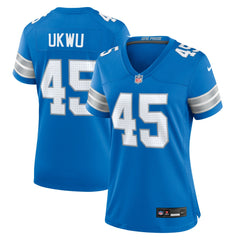NFL Isaac Ukwu Detroit Lions Women's Game Jersey - Blue