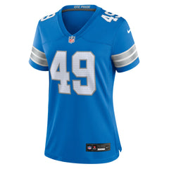 NFL Hogan Hatten Detroit Lions Women's Game Jersey - Blue