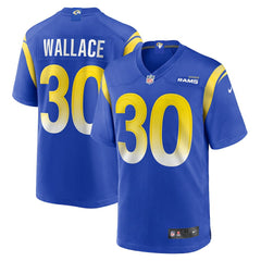 NFL Josh Wallace Los Angeles Rams Game Jersey - Royal