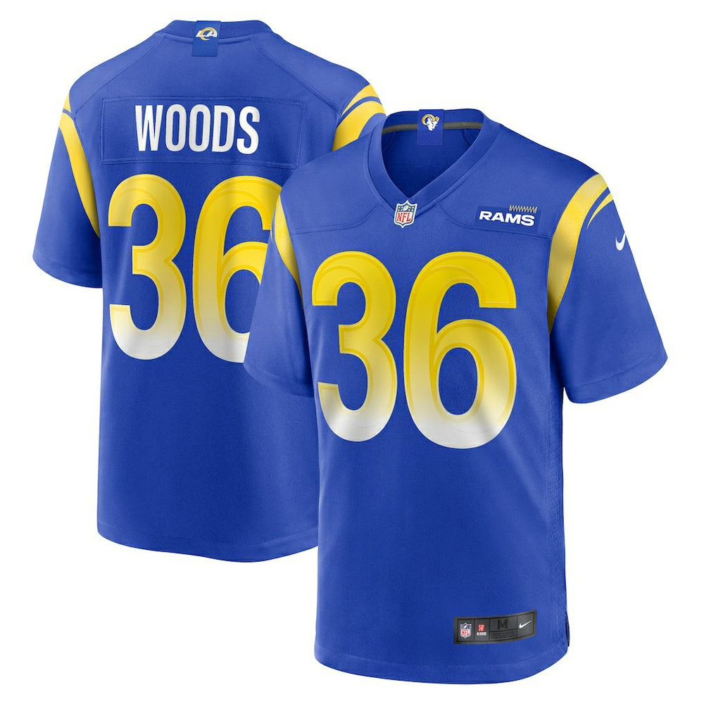 NFL Charles Woods Los Angeles Rams Game Jersey - Royal