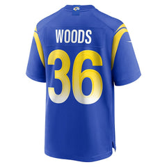 NFL Charles Woods Los Angeles Rams Game Jersey - Royal