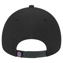 Chicago Cubs New Era 9FORTY A-Frame Adjustable Hat - Black Hats