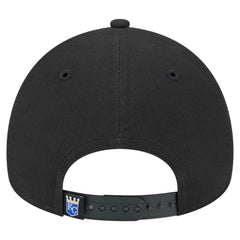 Kansas City Royals New Era 9FORTY A-Frame Adjustable Hat - Black Hats