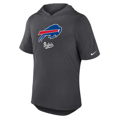Buffalo Bills Tri-Blend Performance Hoodie T-Shirt Anthracite