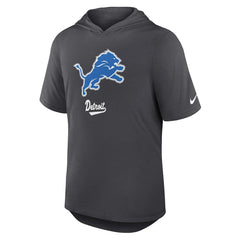 Detroit Lions Tri-Blend Performance Hoodie T-Shirt Anthracite
