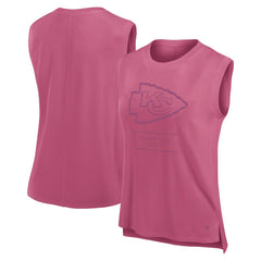 Kansas City Chiefs Women's Studio Embrace Tank Top Pink