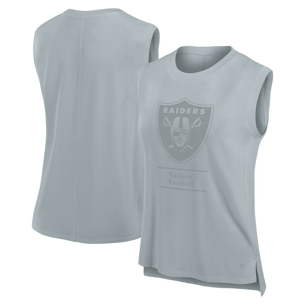Las Vegas Raiders Women's Studio Embrace Tank Top Gray