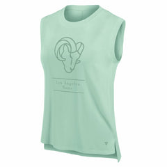 Los Angeles Rams Women's Studio Embrace Tank Top Mint