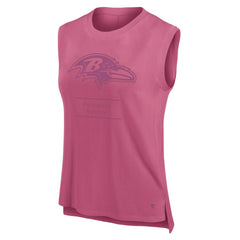 Baltimore Ravens Women's Studio Embrace Tank Top Pink