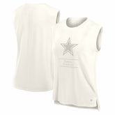 Dallas Cowboys Women's Studio Embrace Tank Top Cream