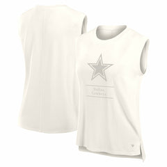 Dallas Cowboys Women's Studio Embrace Tank Top Cream