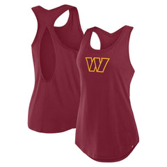 Washington Commanders Women's Iron Fan Tank Top Burgundy