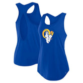 Los Angeles Rams Women's Iron Fan Tank Top Royal