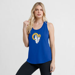 Los Angeles Rams Women's Iron Fan Tank Top Royal