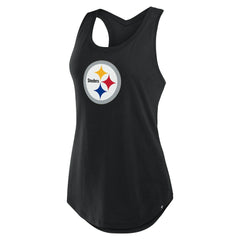 Pittsburgh Steelers Women's Iron Fan Tank Top Black