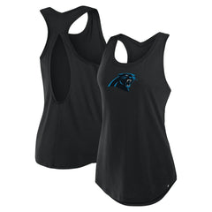 Carolina Panthers Women's Iron Fan Tank Top Black