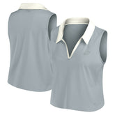 Philadelphia Eagles Women's Studio Wellness V-Neck Tank Top Gray