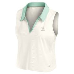 Dallas Cowboys Women's Studio Wellness V-Neck Tank Top Cream