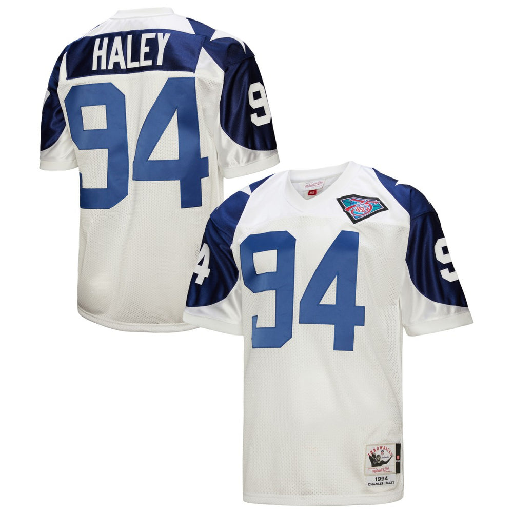 NFL Charles Haley Dallas Cowboys 1994 Authentic Throwback Retired Player Jersey - White cheap